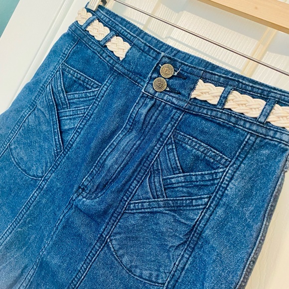 EUC Spell & the Gypsy Collective Indigo Blue Boulevard Denim Skirt - Picture 10 of 14